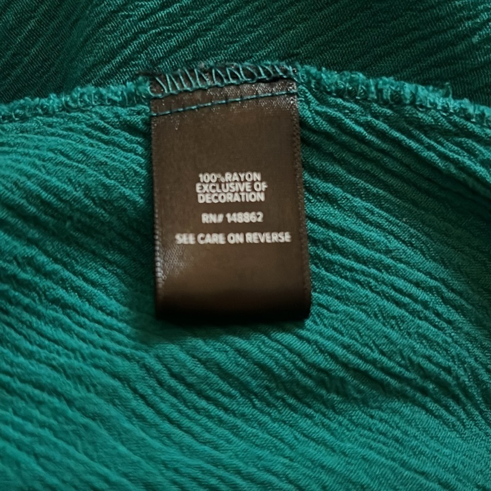 Torrid Green Peplum Top (Size 2) - Picture 5 of 6